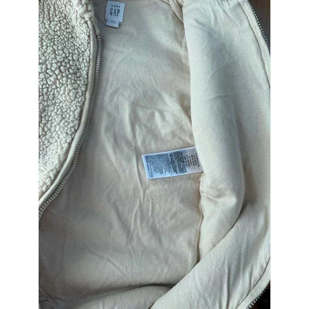 Baby GAP Teddy Sherpa One-Piece Coverall Size 6-12 Months